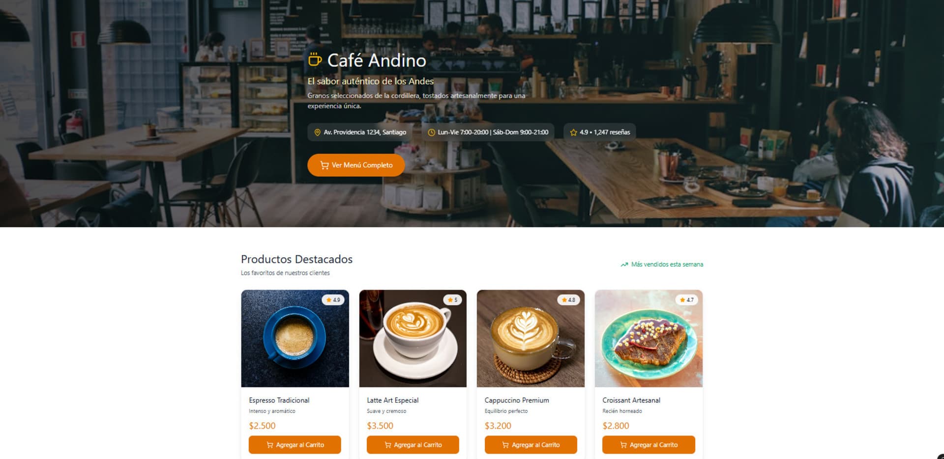 Maqueta de Café Andino